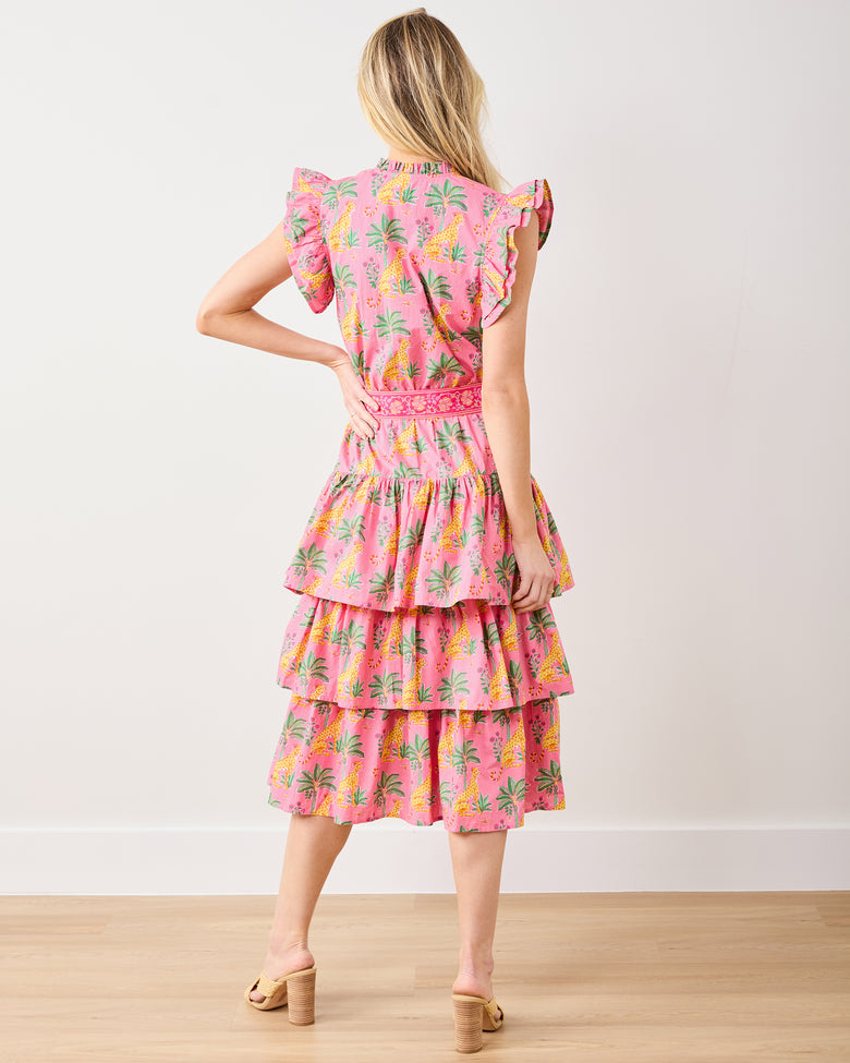 Leopard Mirage - At Ease Dress - Pink Palace - Printfresh