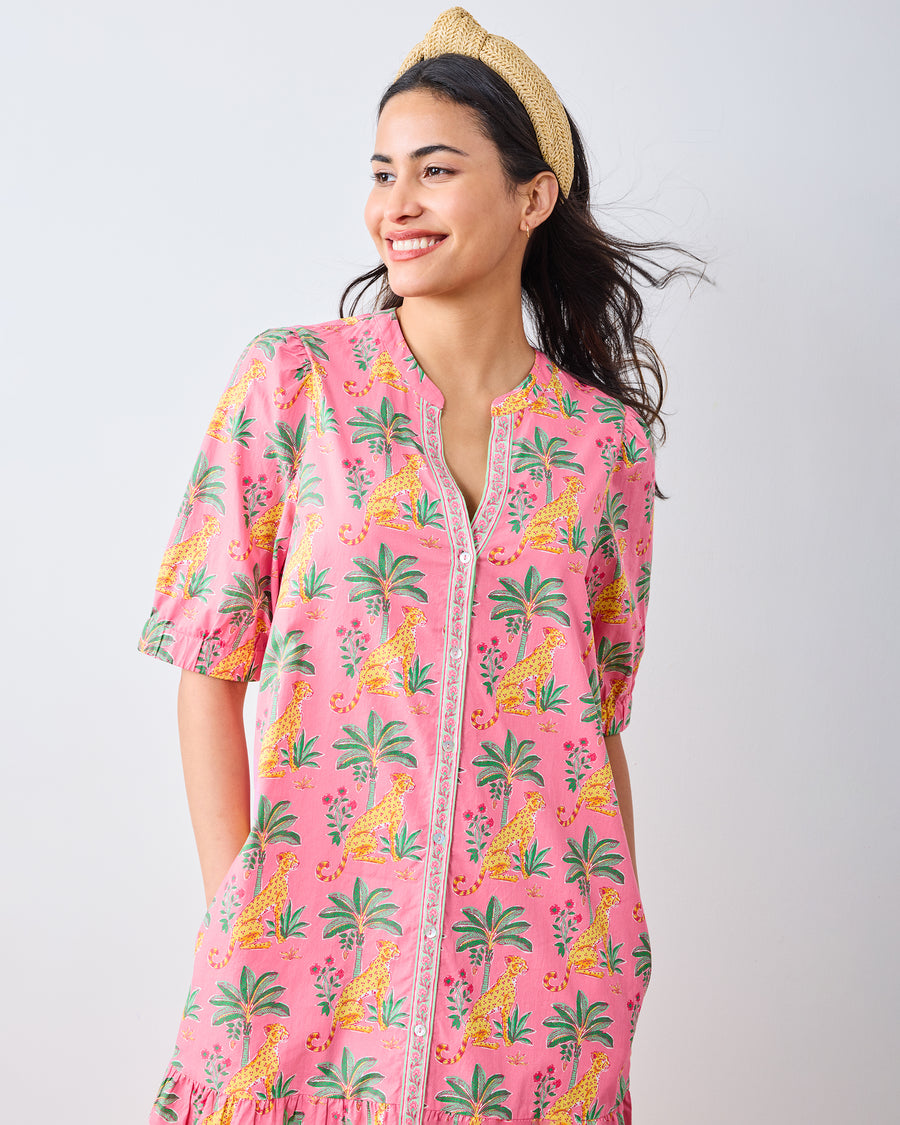 Leopard Mirage - Brunch Dress - Pink Palace - Printfresh