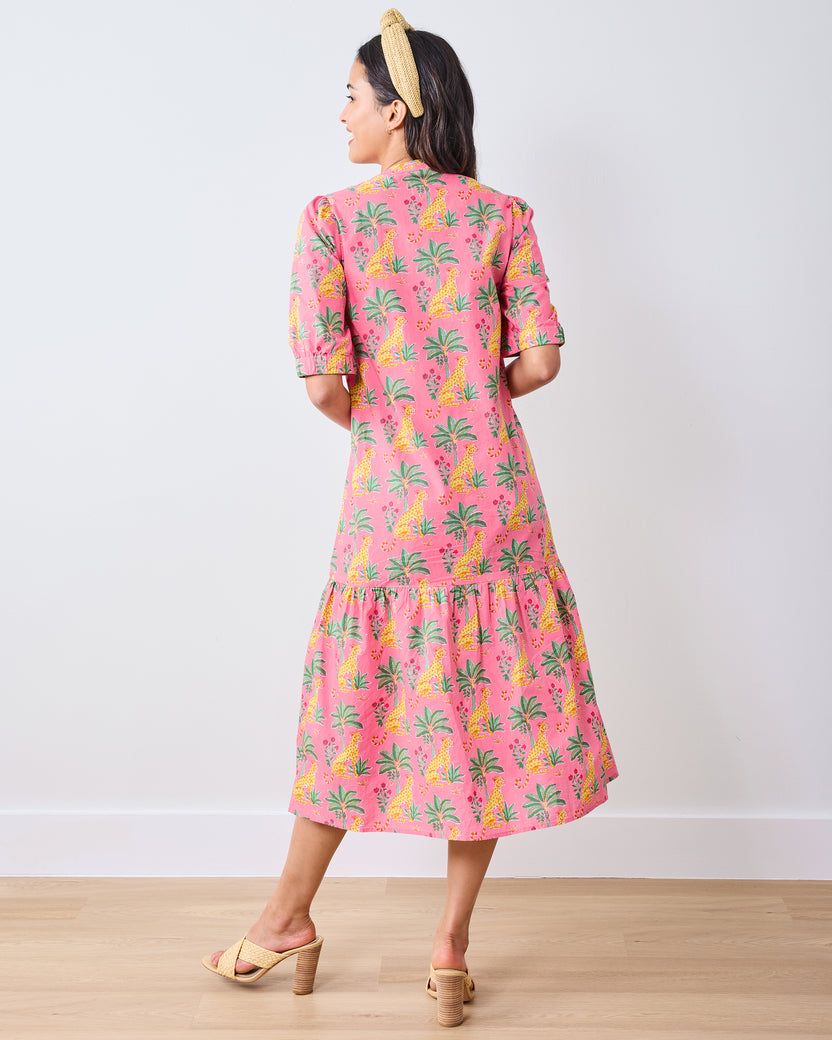 Leopard Mirage - Brunch Dress - Pink Palace - Printfresh