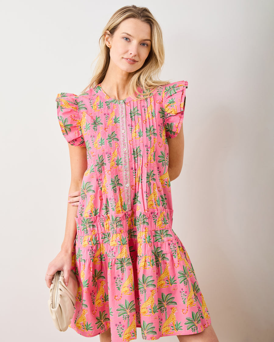 Leopard Mirage - Katie Dress - Pink Palace - Printfresh