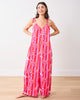 Leopard Stripes - Eco Satin Jaipur Jumpsuit - Pink Cabana - Printfresh