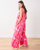 Leopard Stripes - Eco Satin Jaipur Jumpsuit - Pink Cabana - Printfresh