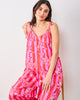 Leopard Stripes - Eco Satin Jaipur Jumpsuit - Pink Cabana - Printfresh