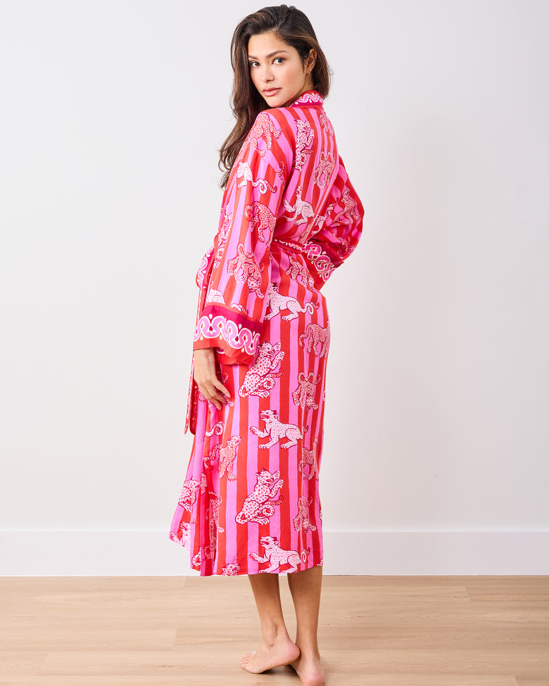 Bagheera - Eco Satin Robe - Blush