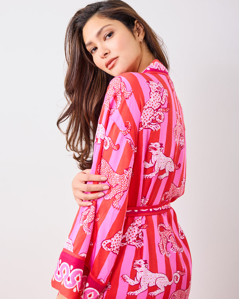 Bagheera - Eco Satin Robe - Blush