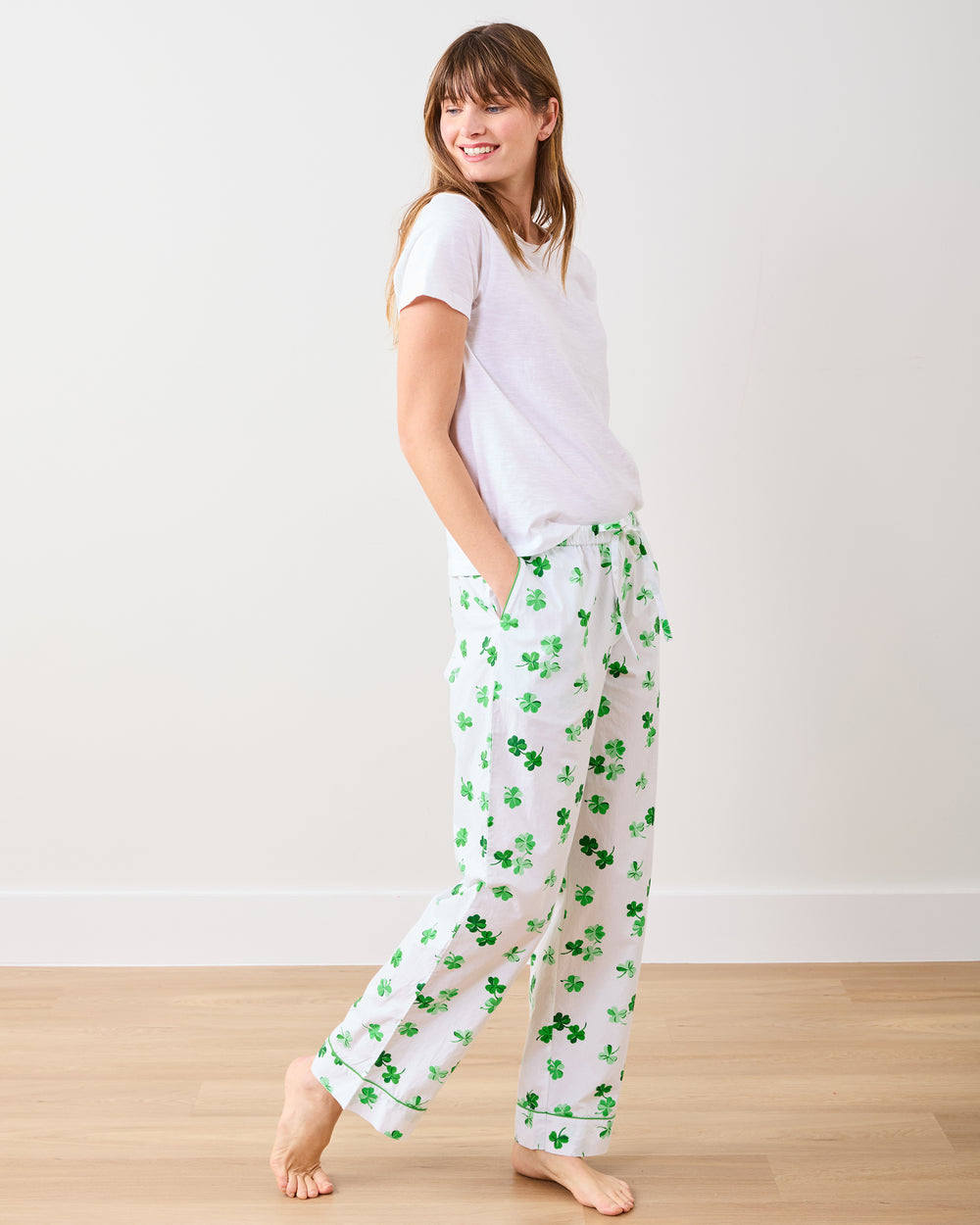 Lucky Clover - PJ Pants - Cloud - Printfresh