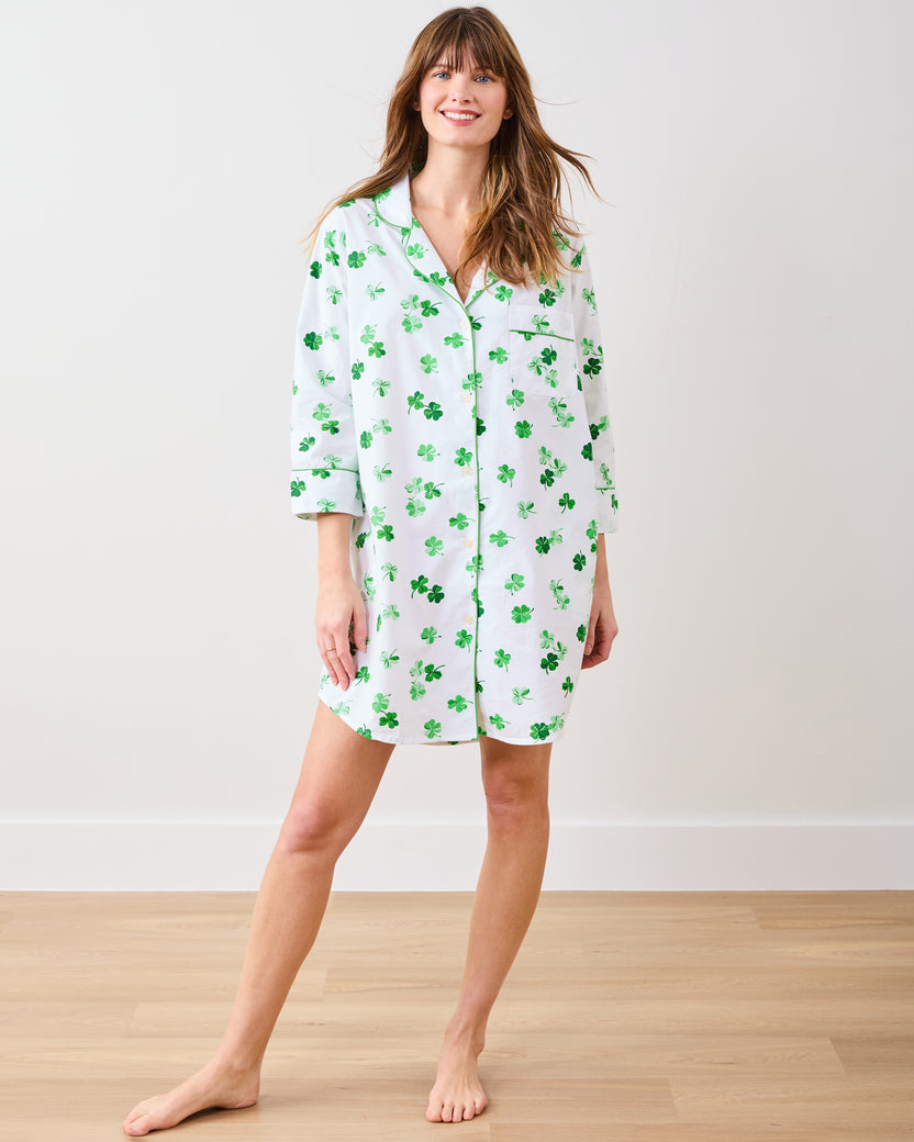 Lucky Clover - Sleep Shirt - Cloud - Printfresh