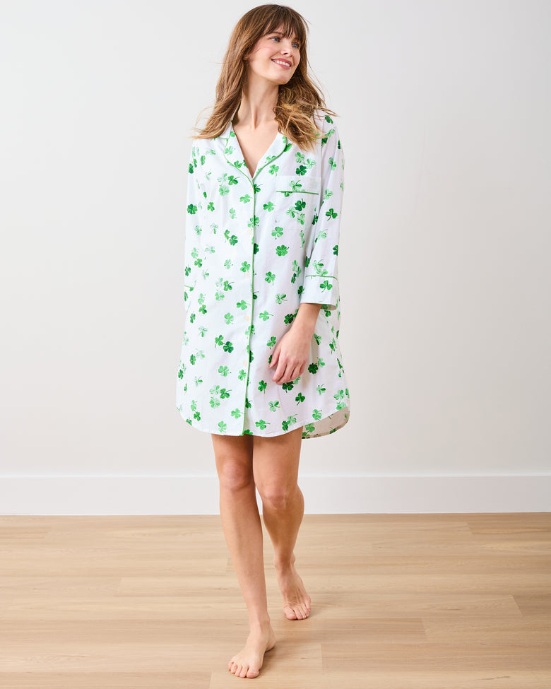 Lucky Clover - Sleep Shirt - Cloud - Printfresh