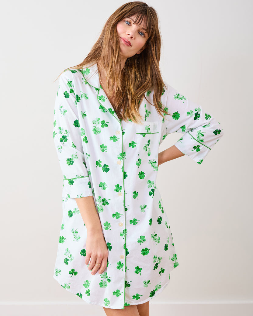 Lucky Clover - Sleep Shirt - Cloud - Printfresh