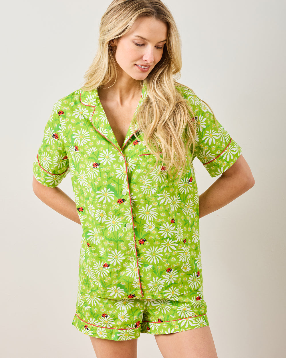 Lucky Daisy - Short PJ Set - Lime Twist - Printfresh