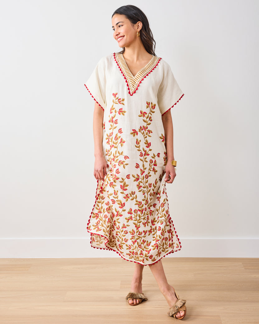 PF + Pencil & Paper Co. Petal Climber - Sunset Caftan - Ivory - Printfresh