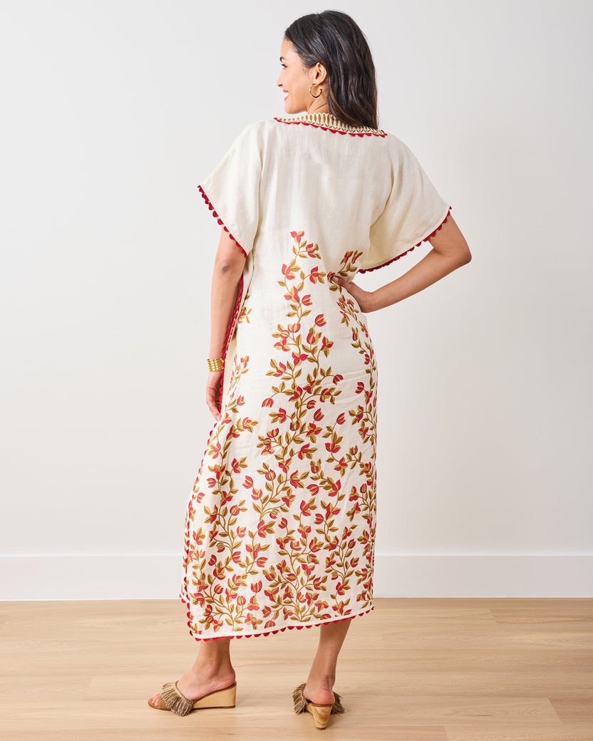 PF + Pencil & Paper Co. Petal Climber - Sunset Caftan - Ivory - Printfresh