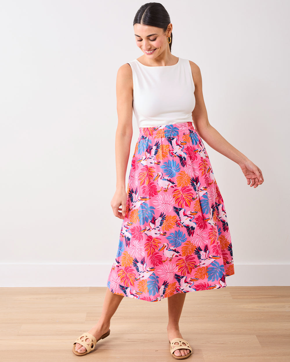Pelican Palms - Riviera Set - Marina Pink - Printfresh
