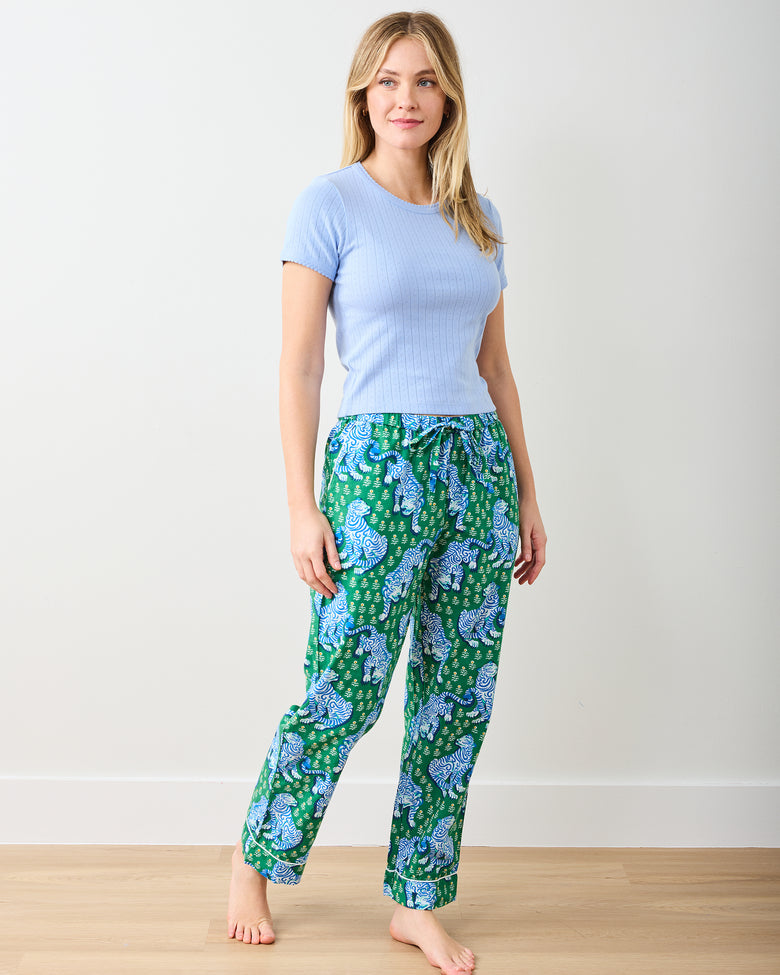 Pointelle Short Sleeve Tee - Misty Blue - Printfresh