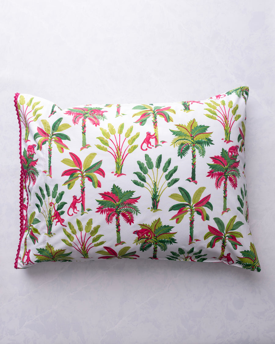 Royal Palms - Pillowcase Set of 2 - Pink Basil - Printfresh