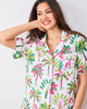 Royal Palms - Short PJ Set - Pink Basil - Printfresh