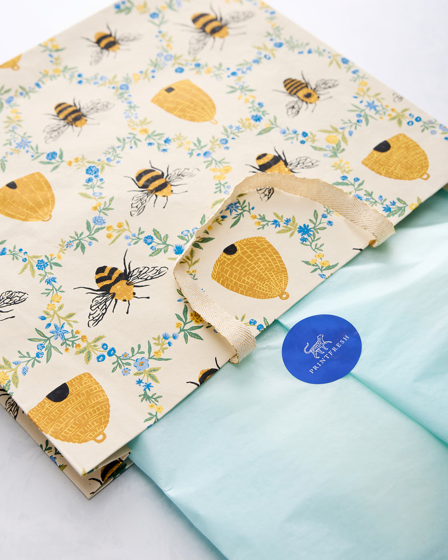 Sweet Bee - Handmade Gift Bag - Printfresh