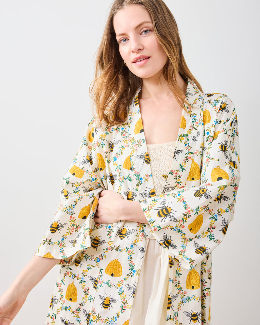 Sweet Bee - Robe - Cream - Printfresh