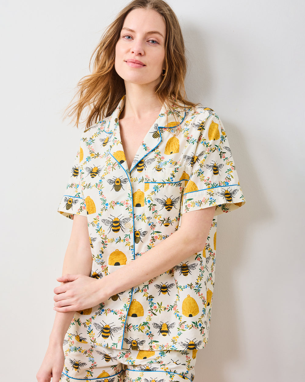 Sweet Bee - Short PJ Set - Cream - Printfresh