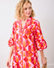 Underwater Mosaic - Isabella Dress - Pink Crush - Printfresh