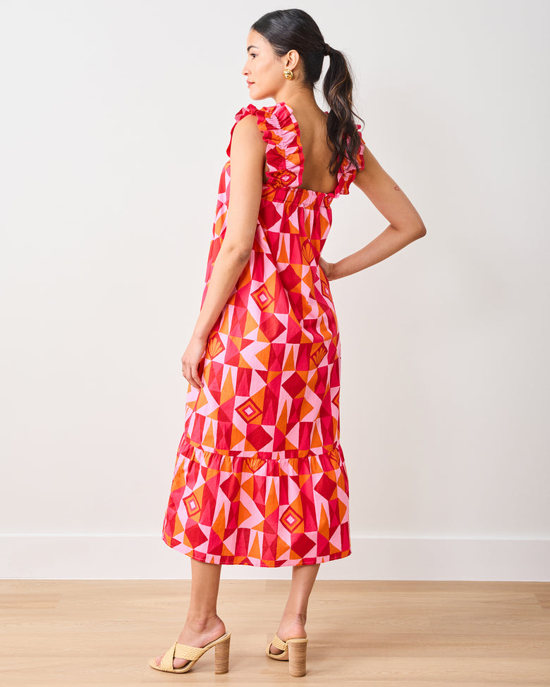 Underwater Mosaic - Serenity Dress - Pink Crush - Printfresh