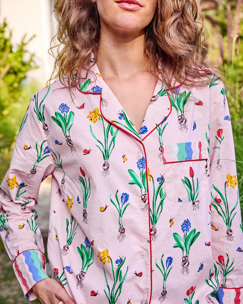 Tulip Trail - Long PJ Set - Blush - Printfresh