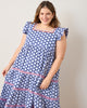 Hello Hexagon - Dunmore Dress - Periwinkle Pop - Printfresh