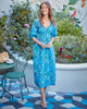 Painter's Garden - Jasmine Dress - Cobalt Blue - Printfresh