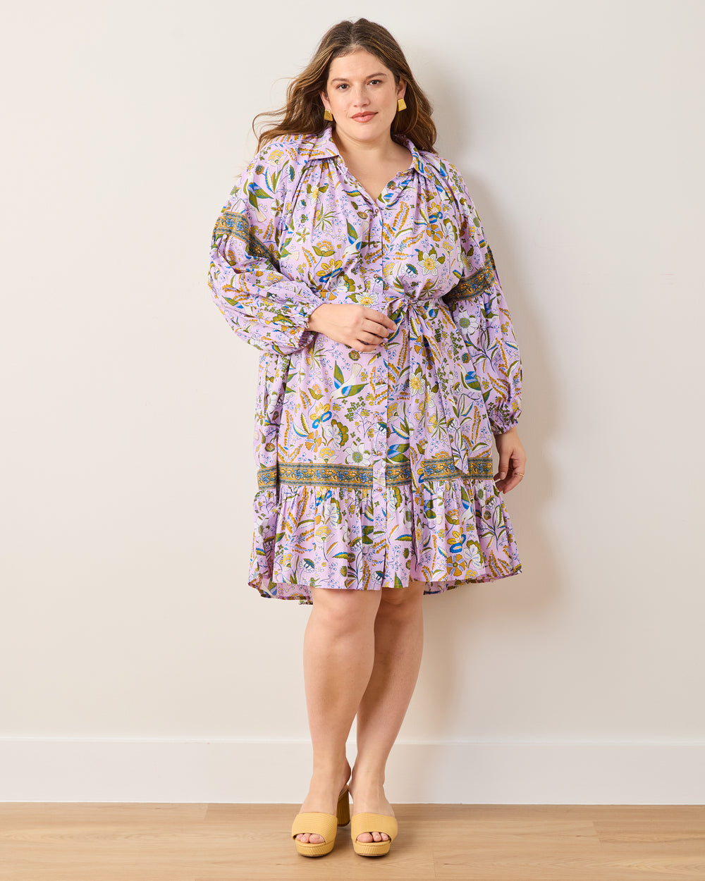 Painter's Garden - Claudia Dress - Lavender - Printfresh