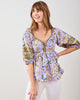 Painter's Garden - Jasmine Blouse - Lavender - Printfresh