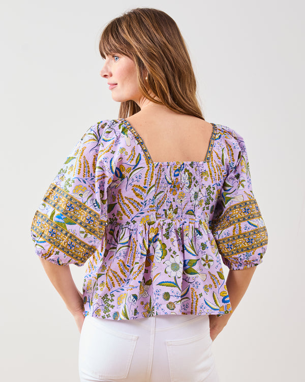 Painter's Garden - Jasmine Blouse - Lavender - Printfresh