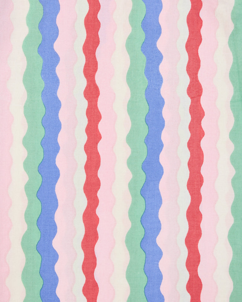 Wavy Stripes - PJ Pants - Blush - Printfresh