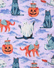 Halloween House Cats - Pet Bandana - Lavender - Printfresh