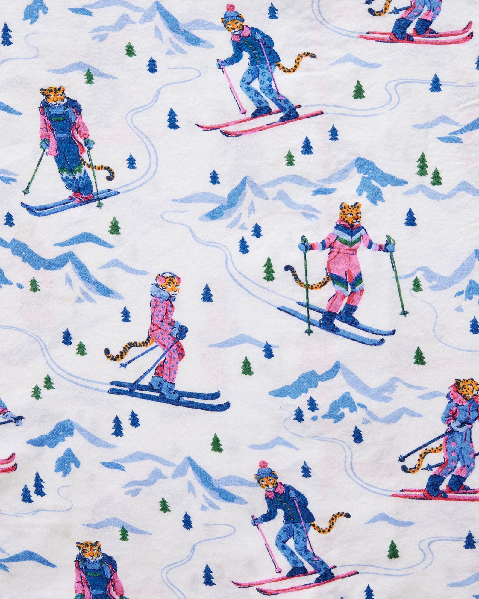 Hit the Slopes - Flannel Long Sleep Set - Icicle - Printfresh