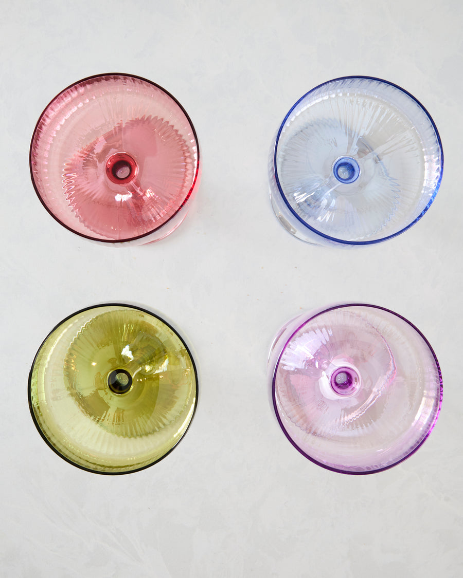 Multi - Lustre Cocktail Coupe Set of 4 Assorted - Abbott