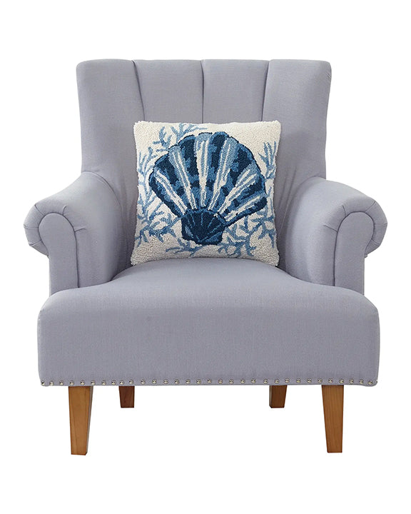 Blue Combo - Scallop Hook Pillow - Peking Handicraft - Printfresh