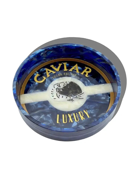 Blue Combo - Hand Painted Caviar Trinket Tray - Solar Eclipse - Printfresh