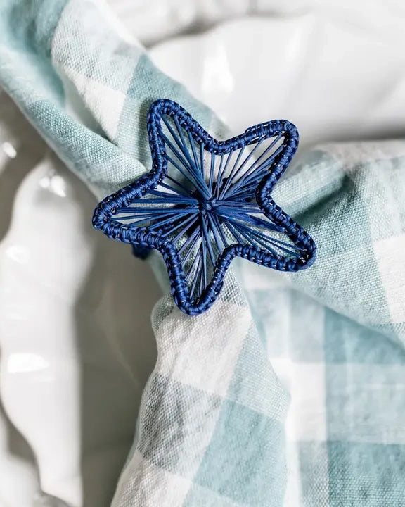 Blue - Star Napkin Ring - Klatso - Printfresh