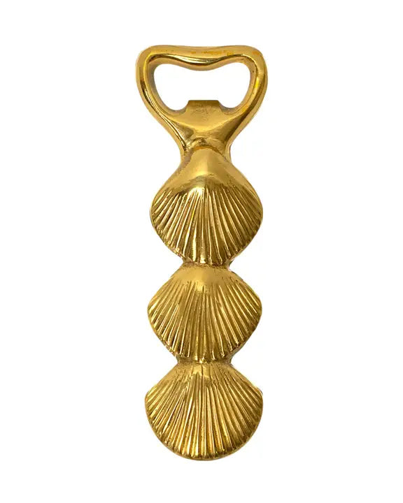 Brass - Brass Seashell Bottle Opener - The Artisan and Company - Printfresh