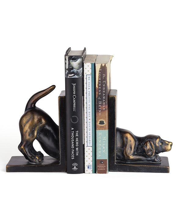 Bronze Patina - Labrador Dog Bookend Set - Dayna B - Printfresh