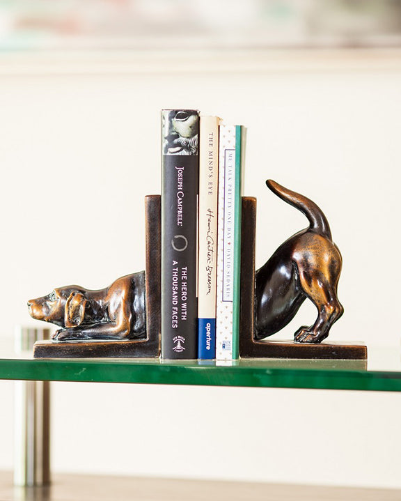 Bronze Patina - Labrador Dog Bookend Set - Dayna B - Printfresh