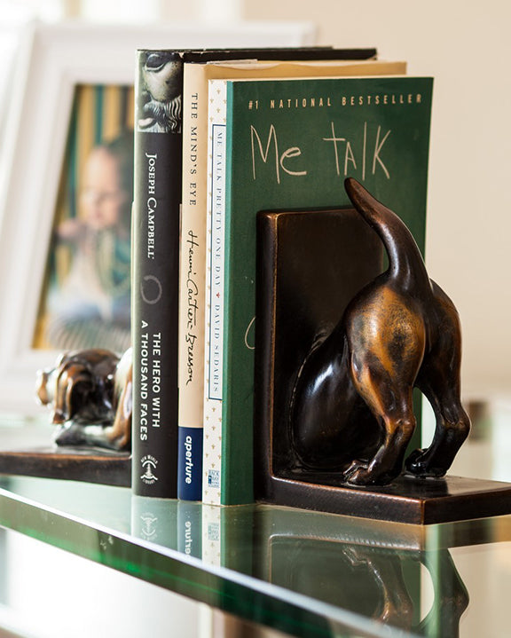 Bronze Patina - Labrador Dog Bookend Set - Dayna B - Printfresh