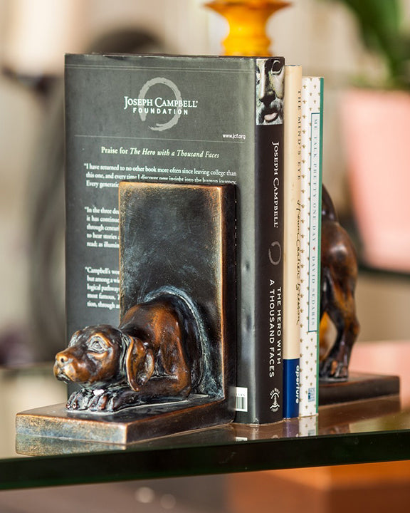 Bronze Patina - Labrador Dog Bookend Set - Dayna B - Printfresh