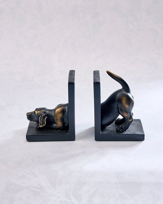 Bronze Patina - Labrador Dog Bookend Set - Dayna B
