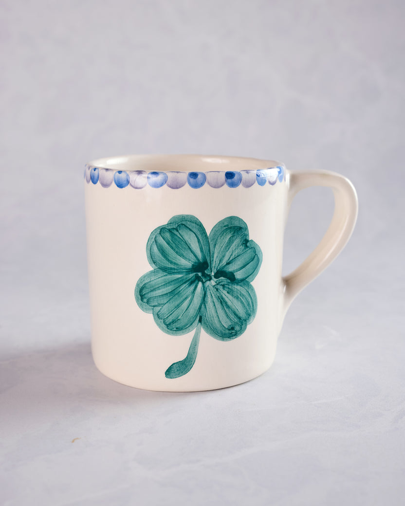 Green Combo - Hand Painted Ceramic Clover Mug - RicebyRice - Printfresh