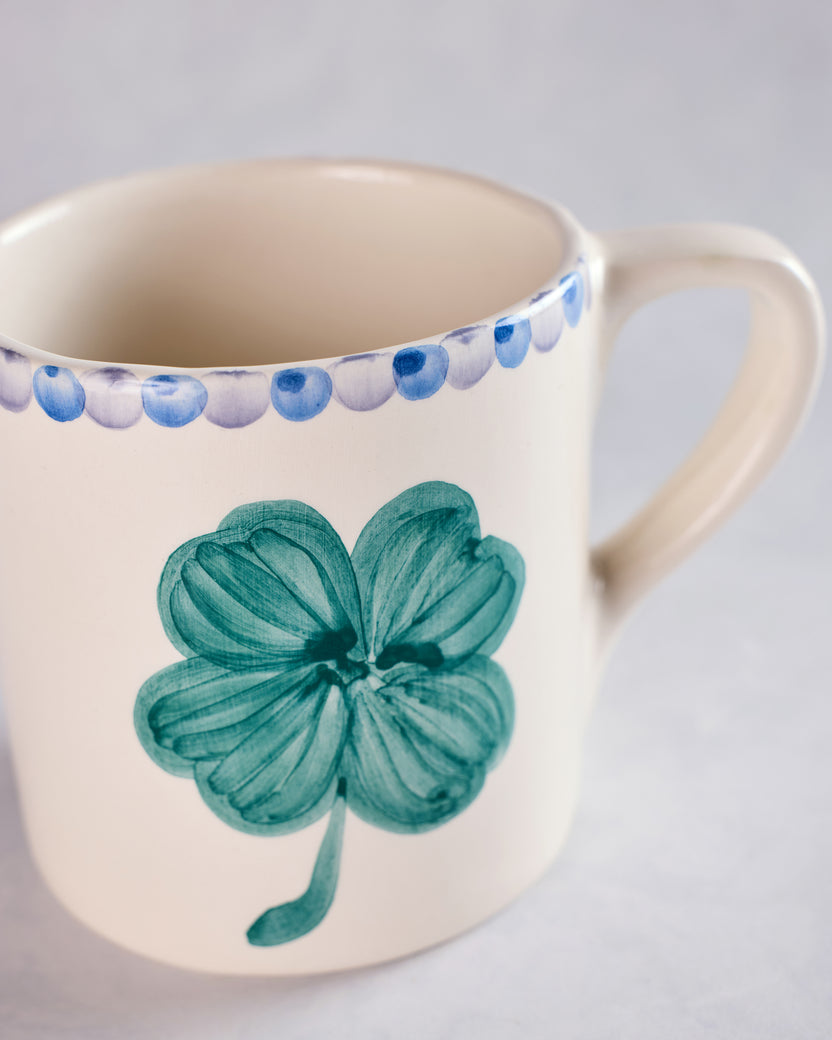 Green Combo - Hand Painted Ceramic Clover Mug - RicebyRice - Printfresh