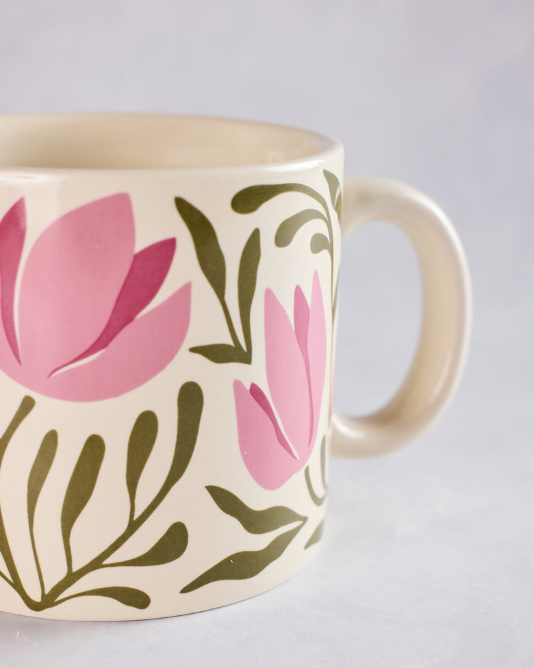 Pink Combo - Ceramic Tulip Mug - Lady Jane - Printfresh
