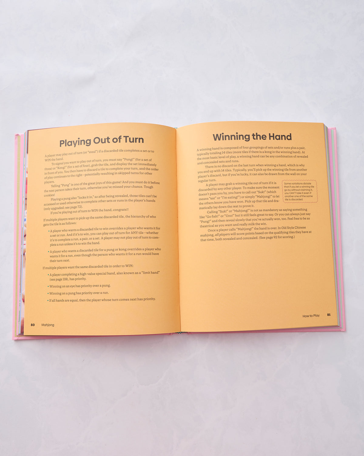 Pink - Mahjong Book - Chronicle Books