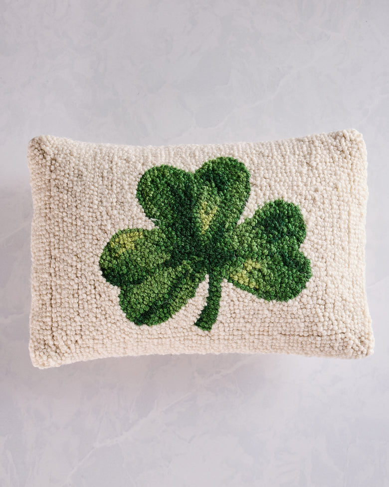 Green Combo - Shamrock Hook Pillow - Peking Handicraft - Printfresh