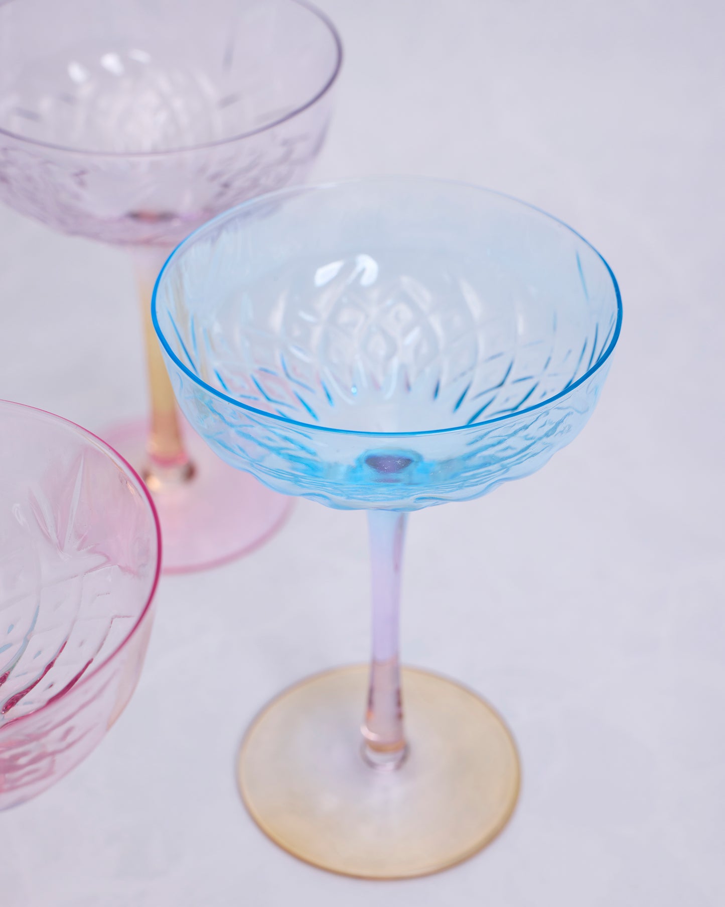 Multi Combo - Set of Four Colorful Coupes - Godinger - Printfresh